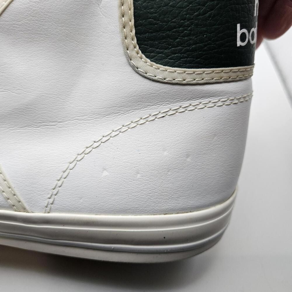 New Balance Numeric 213 Mid Top Green White Leather Sneakers Mens Size 11 READ - Picture 7 of 9